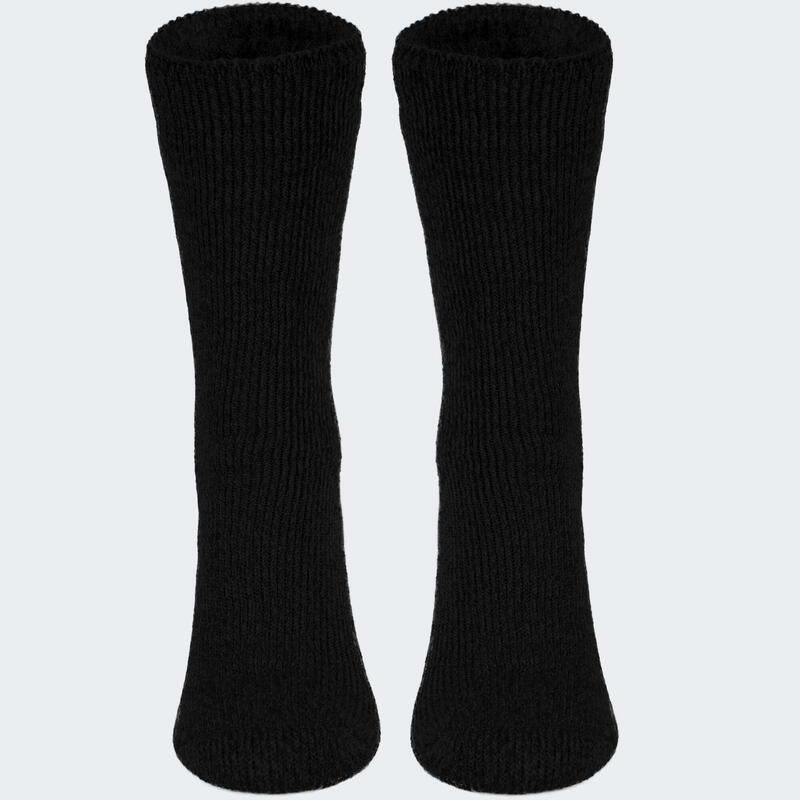 Chaussettes thermiques 'fleecy' | Femme | Taille unique | Noir