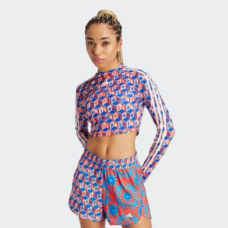 Košile adidas x FARM Rio Crop Long Sleeve