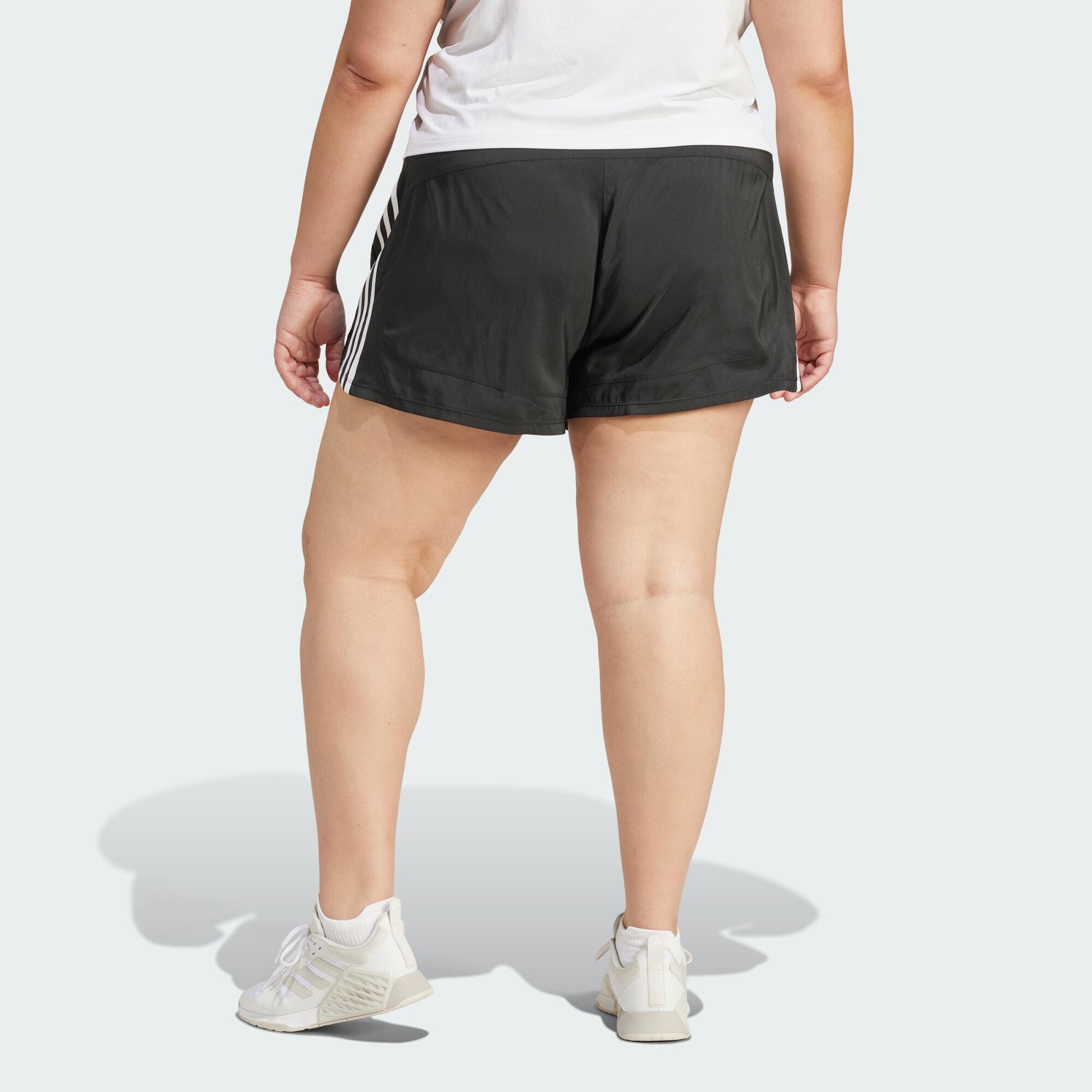 Pacer Training 3-Stripes Woven High-Rise Shorts (Plus Size) 3/5