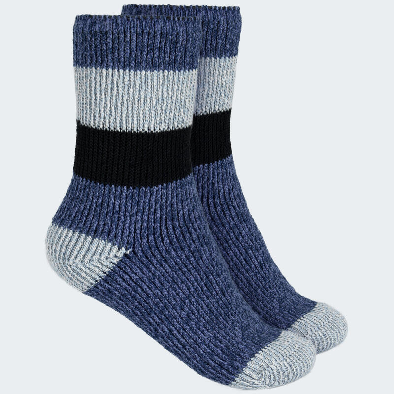 Kinder thermosokken 'fleecy' | knusse sokken | blauw