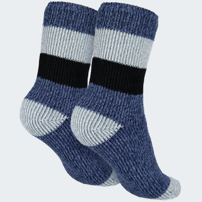 Chaussettes thermiques 'fleecy' | Enfant | Bleu