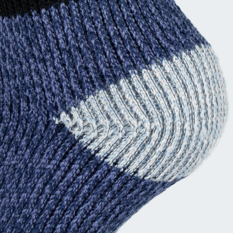 Meias térmicas 'fleecy' para crianças | meias confortáveis | 2 pares | azul