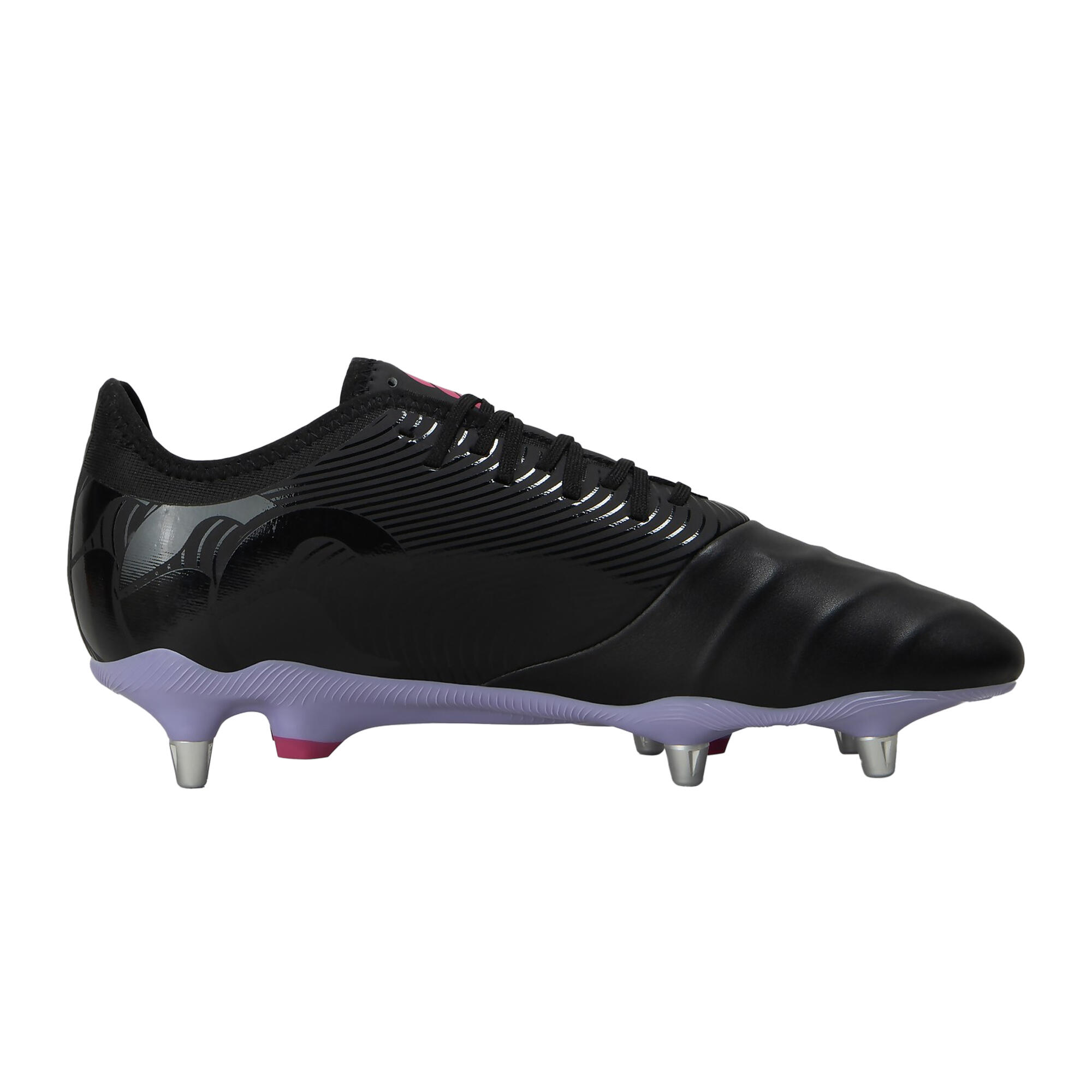 Unisex Adult Phoenix Genesis Pro Leather Soft Ground Rugby Boots (Black/Purple) 2/3