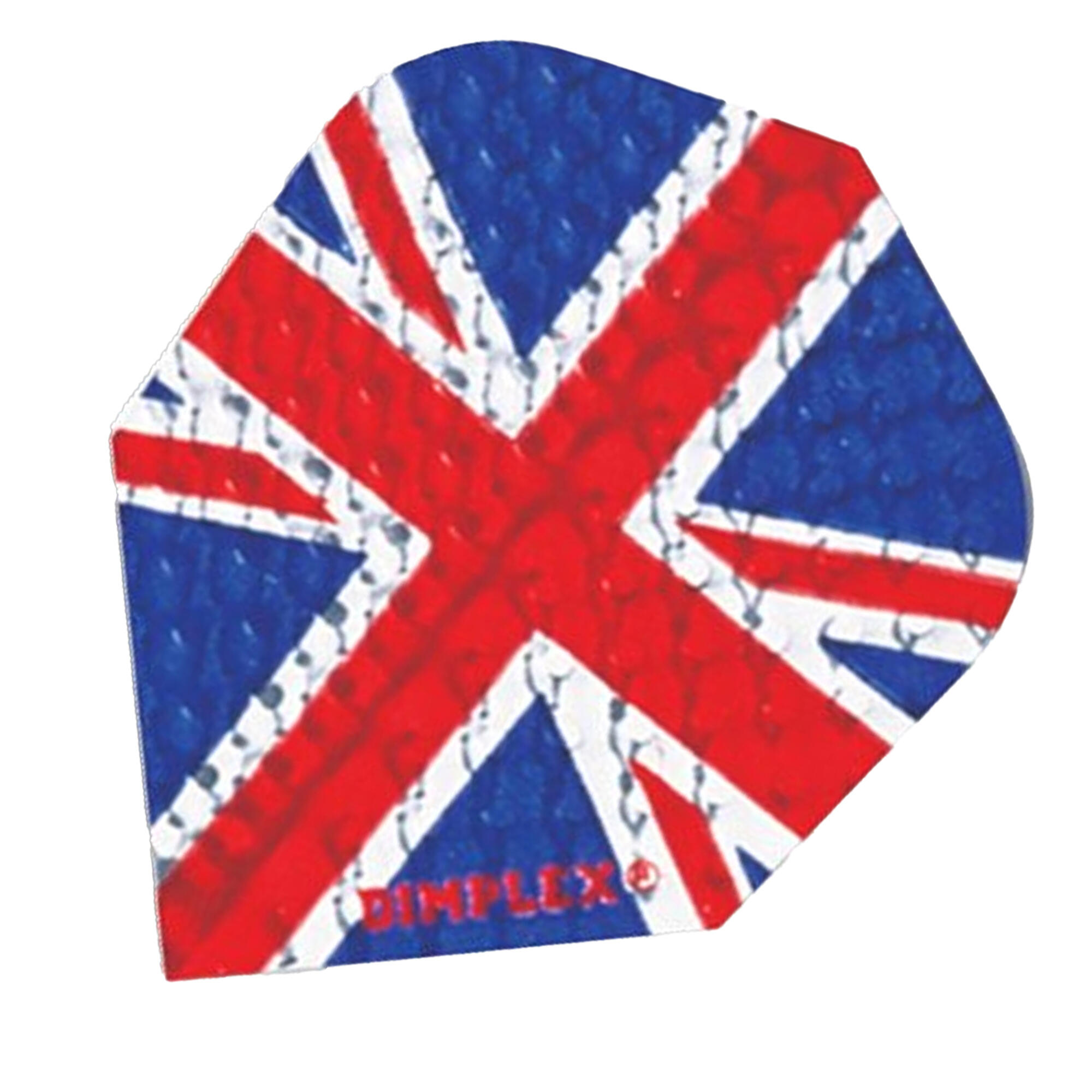 Dimplex Square Union Jack Dart Flights (Red/White/Blue) 3/3