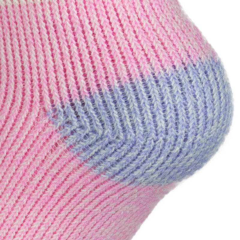 Meias térmicas 'fleecy' para crianças | meias confortáveis | rosa