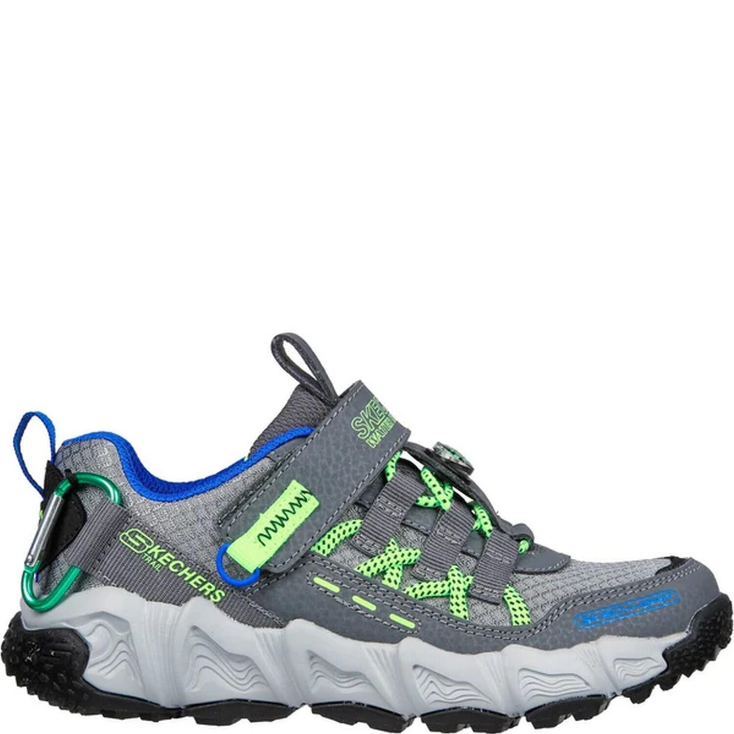Boys Velocitrek Pro Scout Trainers (Charcoal/Lime) 3/5