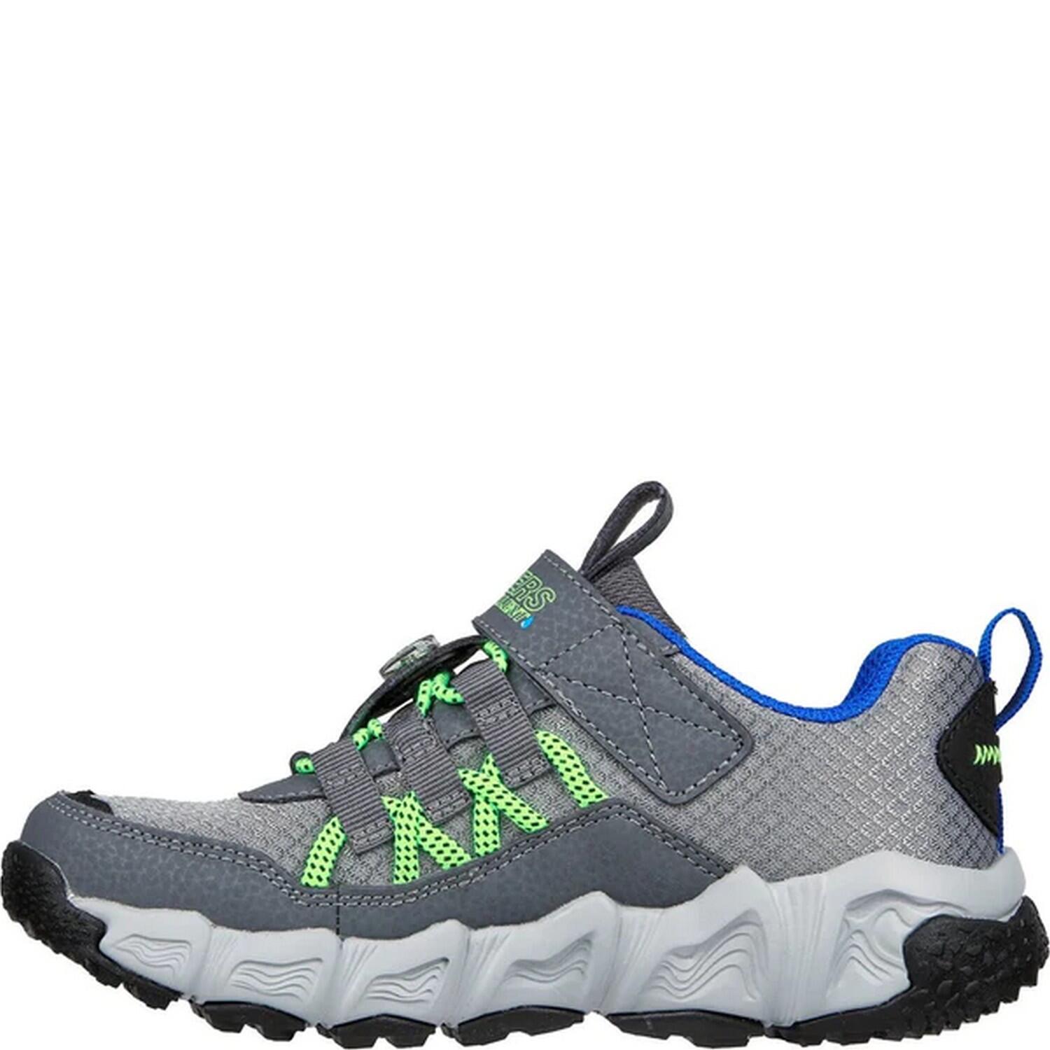 Boys Velocitrek Pro Scout Trainers (Charcoal/Lime) 2/5