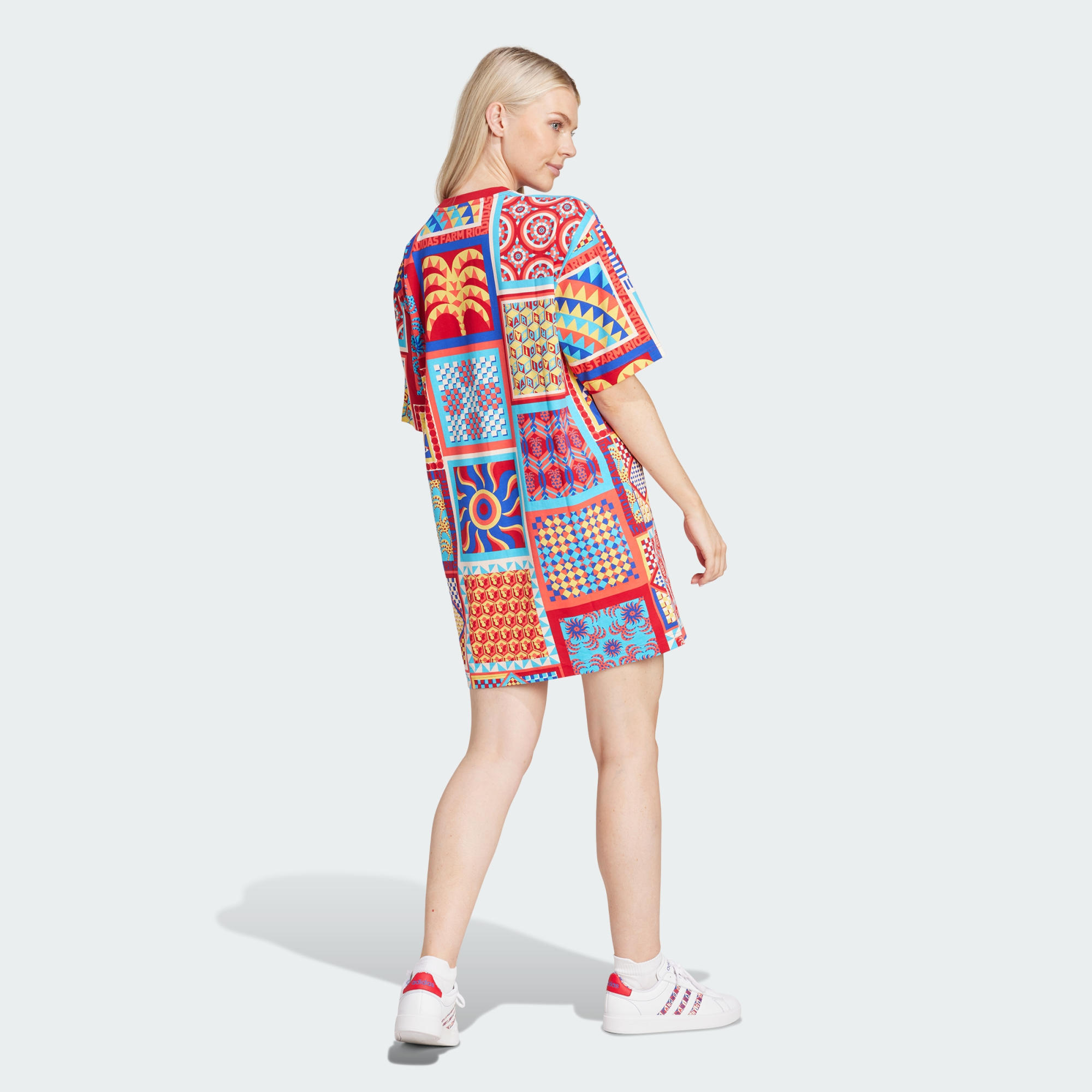 Slim-fit dress adidas x FARM Rio