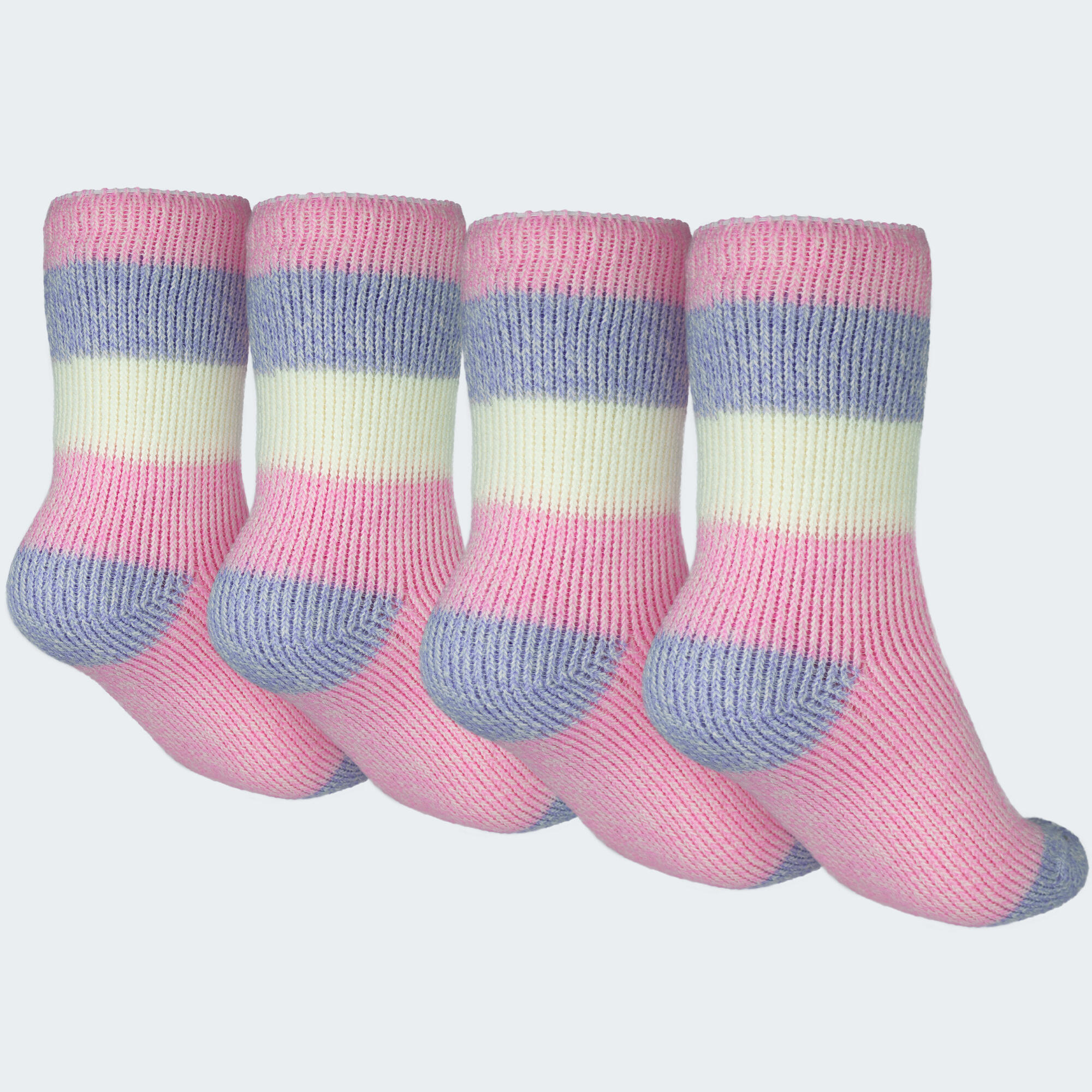 Calze termiche 'fleecy' | 2 paia di calzini | Bambino | Rosa 2/6