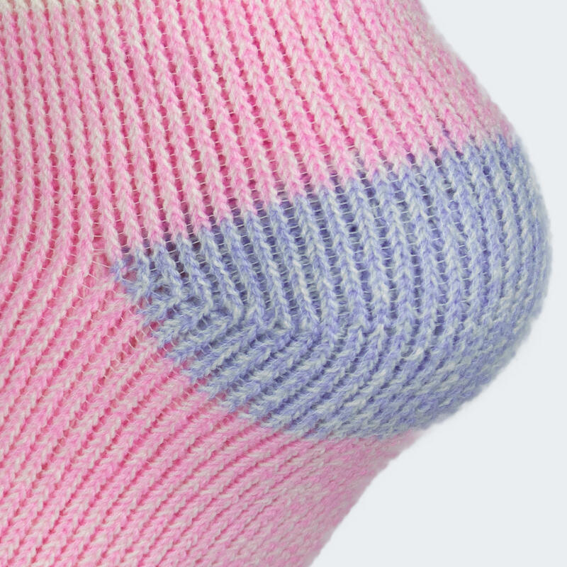 Meias térmicas 'fleecy' para crianças | meias confortáveis | 2 pares | vermelho