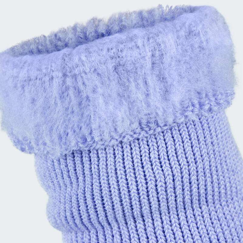 Dames thermosokken 'fleecy' | cosy socks | 2 paar | one size | light lila