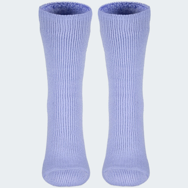 Dames thermosokken 'fleecy' | Behaaglijke sokken | Eén maat | Lichtpaars