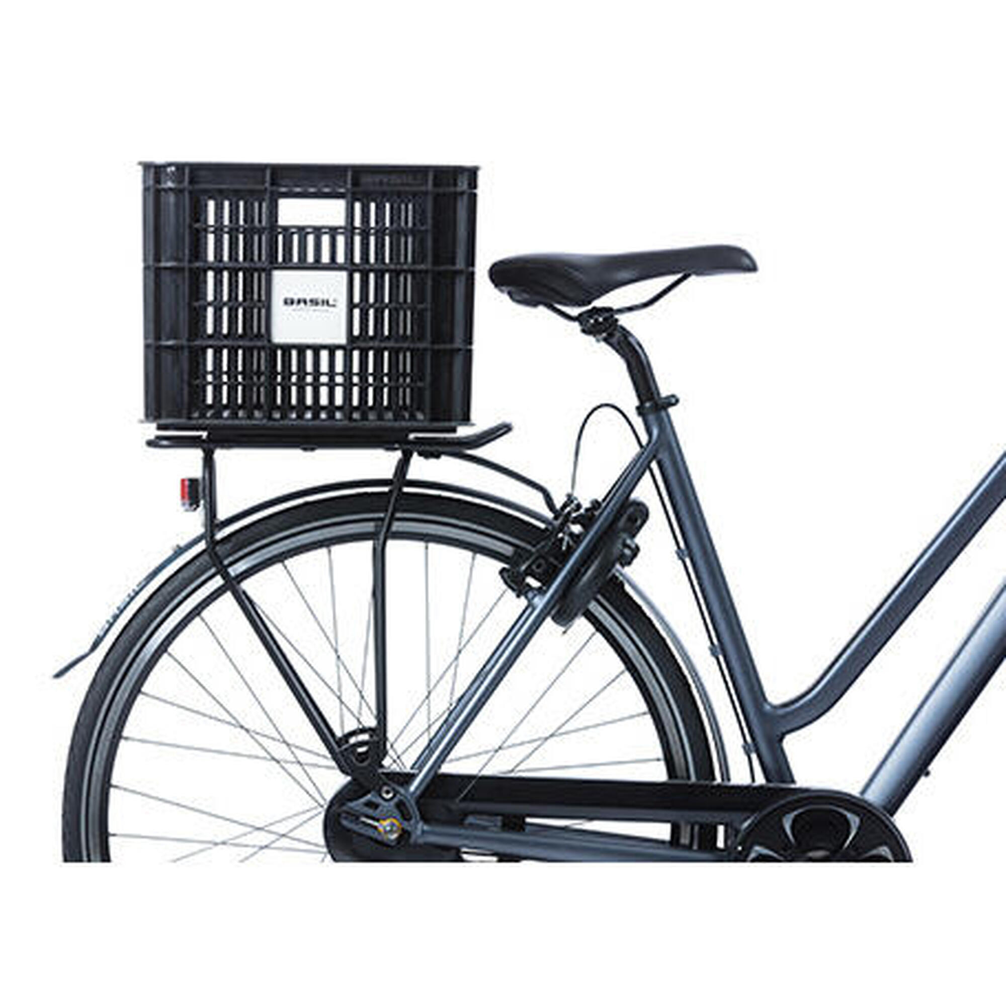 Caisse à vélo recyclée Crate MIK L 40,0 litres 39 x 49 x 28 cm - noir