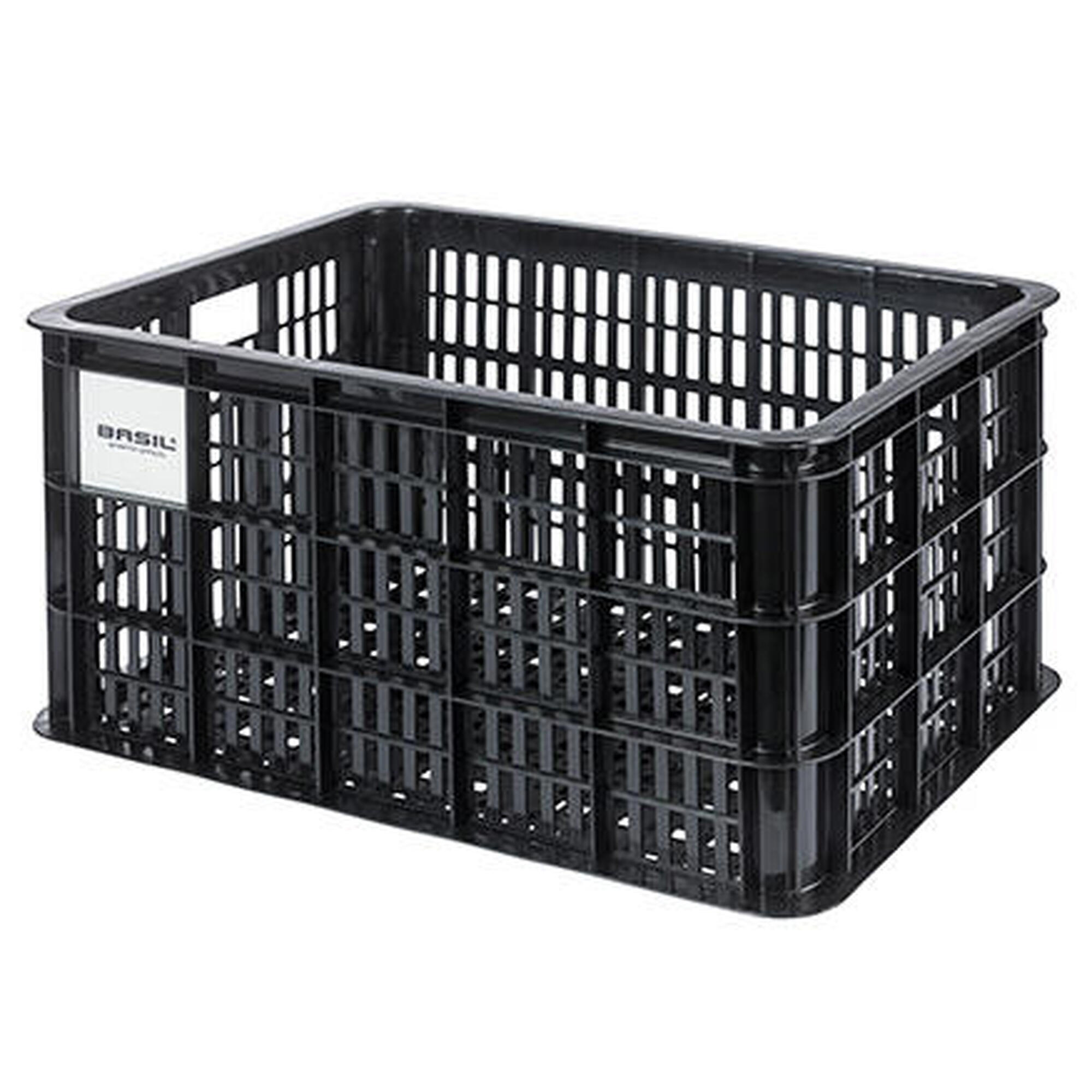 Gerecyclede fietskrat Crate MIK L 40,0 liter 39 x 49 x 28 cm - black