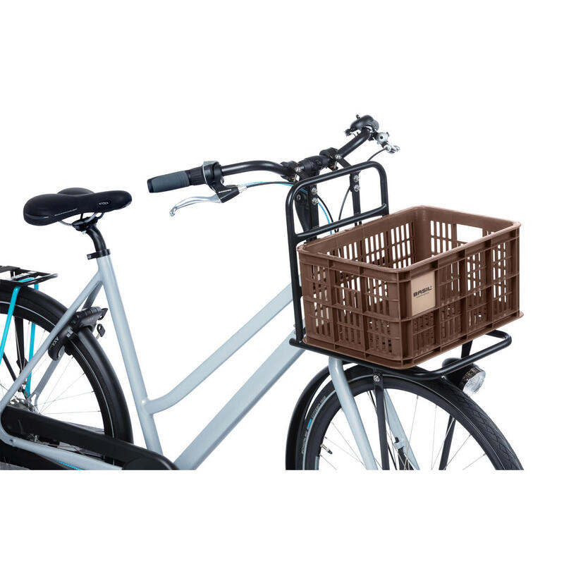 Caisse à vélo recyclée Crate S 17,5 litres 29 x 39 x 20 cm - marron