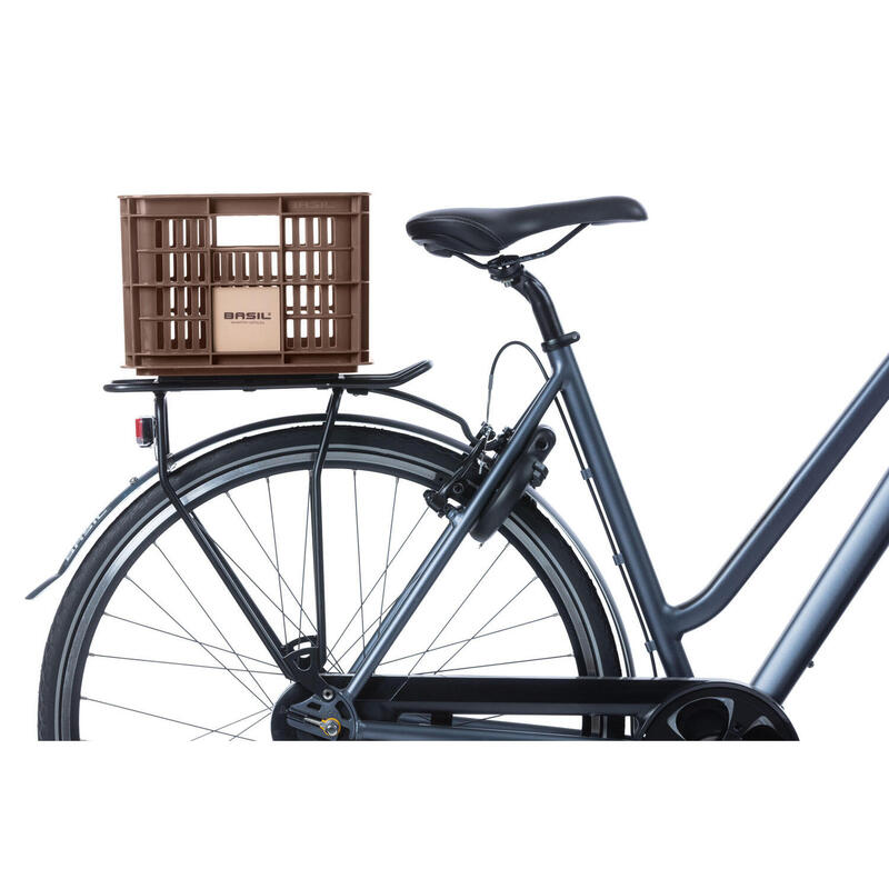 Gerecyclede fietskrat Crate S 17.5 liter 29 x 39 x 20 cm - brown