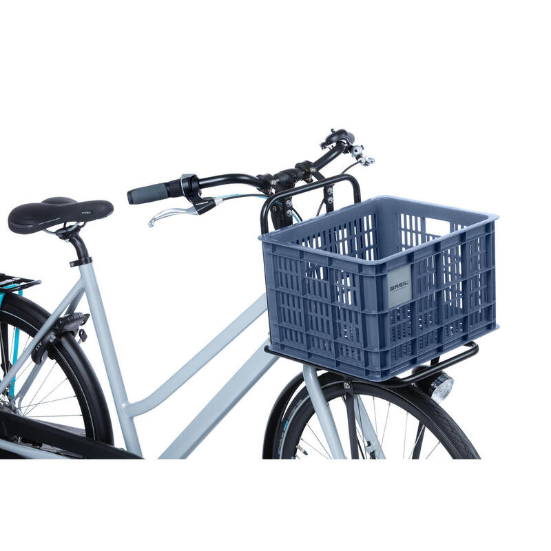 Caisse à vélo recyclée Caisse M 29,5 litres 35 x 45 x 25 cm - pierre bleue