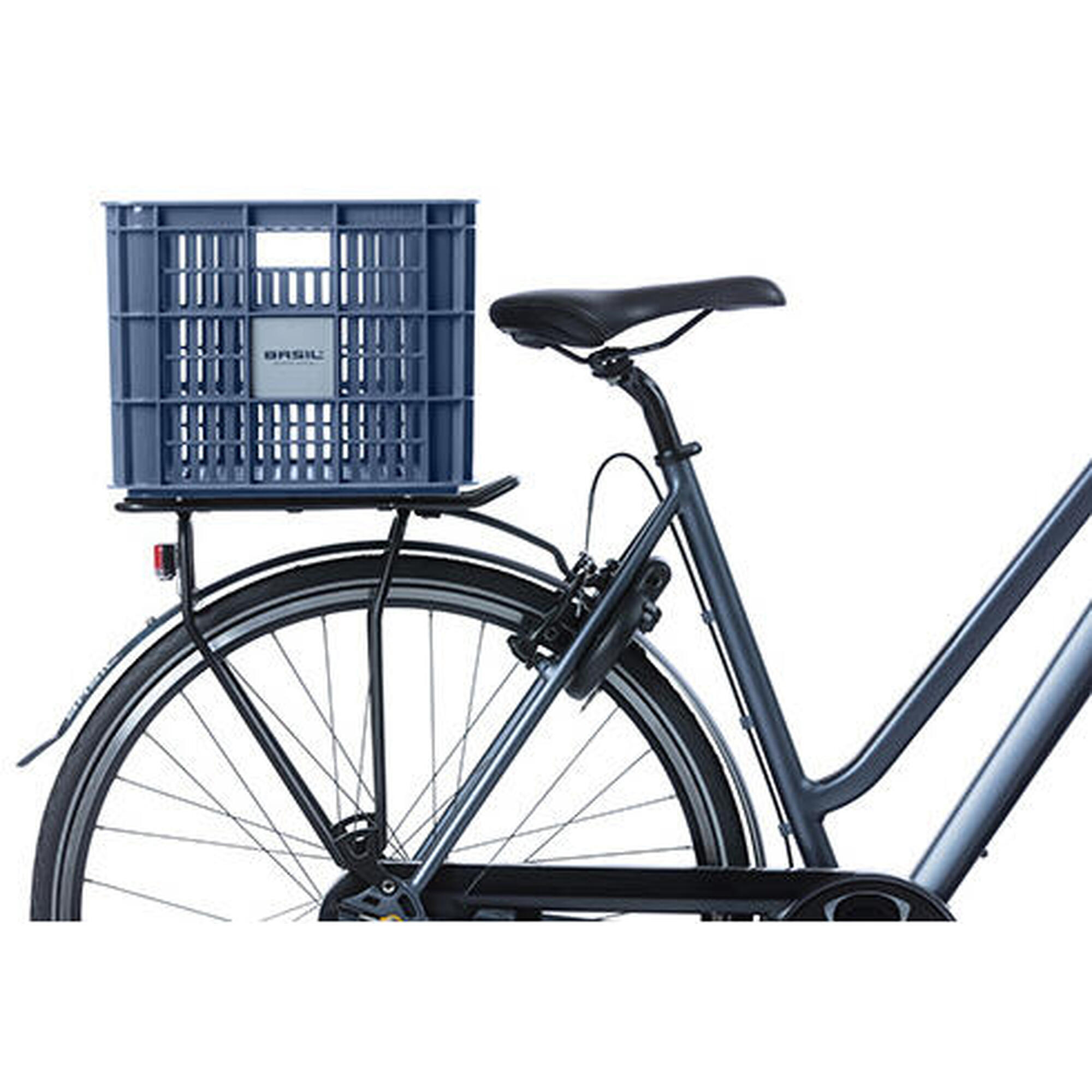 Caisse à vélo recyclée Caisse L 40,0 litres 39 x 49 x 26 cm - pierre bleue