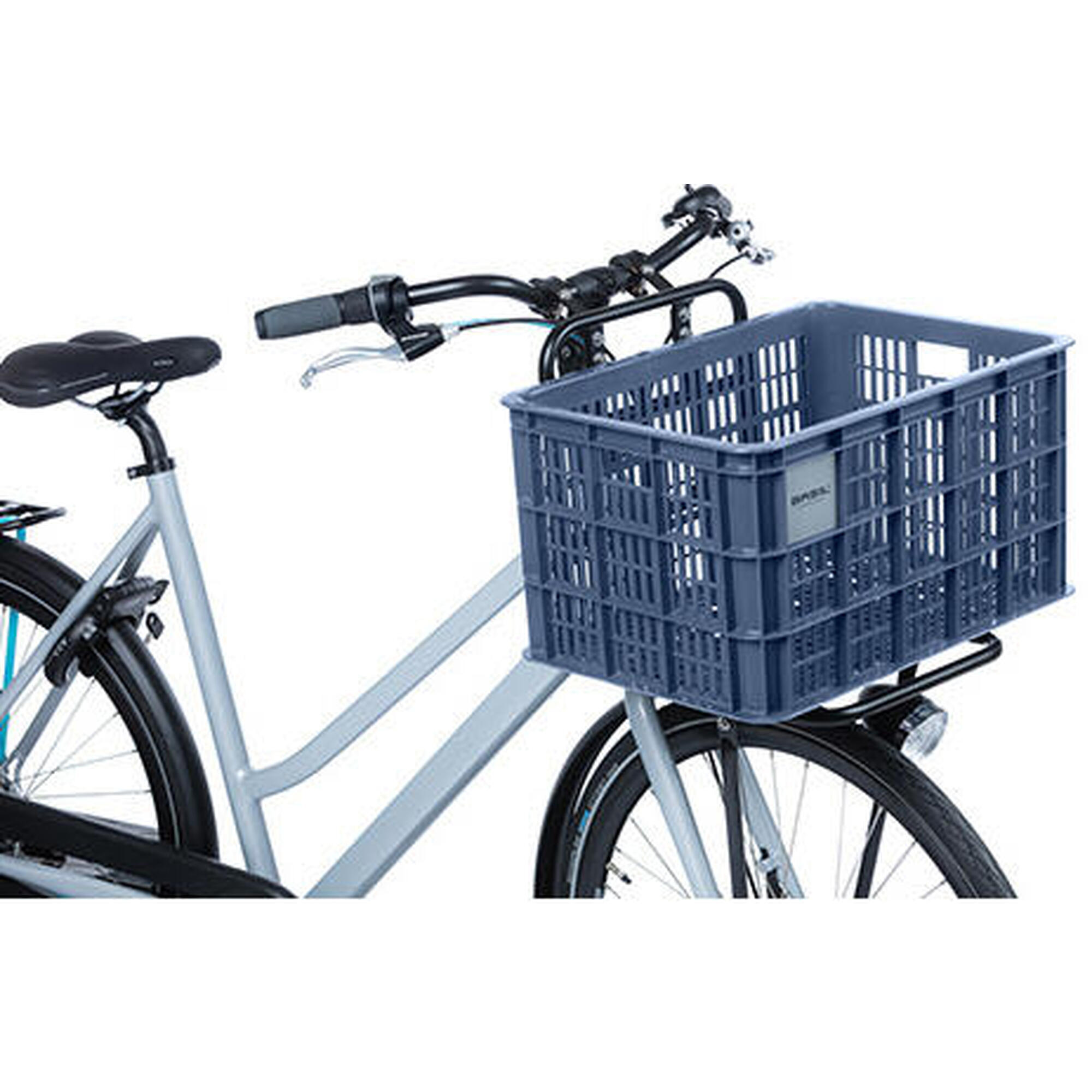 Caisse à vélo recyclée Caisse L 40,0 litres 39 x 49 x 26 cm - pierre bleue