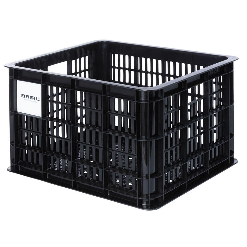 Gerecyclede fietskrat Crate M 29.5 liter 35 x 45 x 25 cm - black