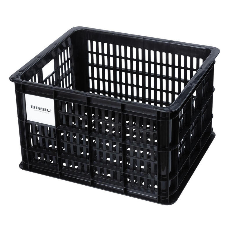 Gerecyclede fietskrat Crate M 29.5 liter 35 x 45 x 25 cm - black