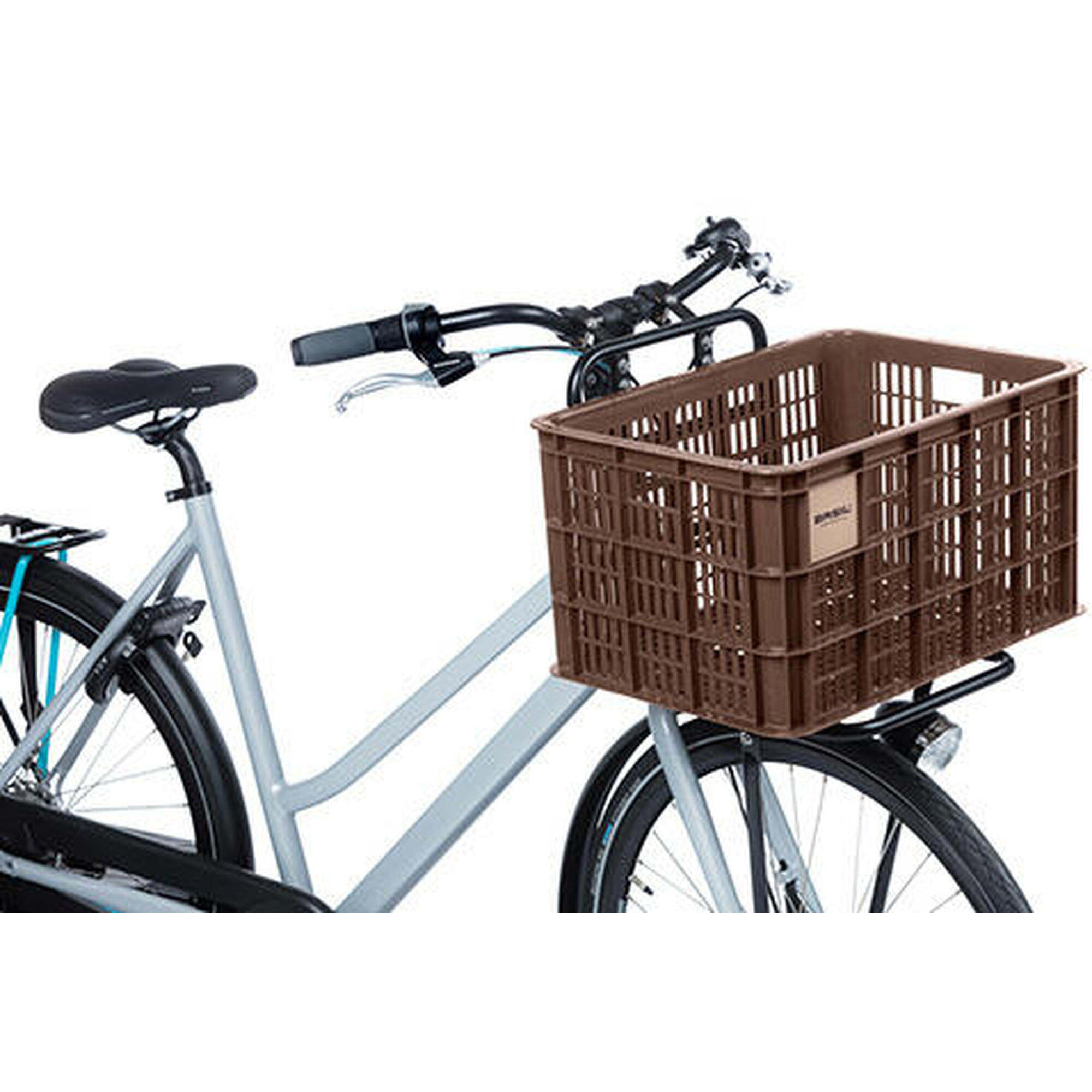 Gerecyclede fietskrat crate l 40 0 liter 39 x 49 x 26 cm bright white