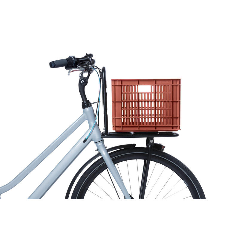 Caisse à vélo recyclée Caisse M 29,5 litres 35 x 45 x 25 cm - rouge terre