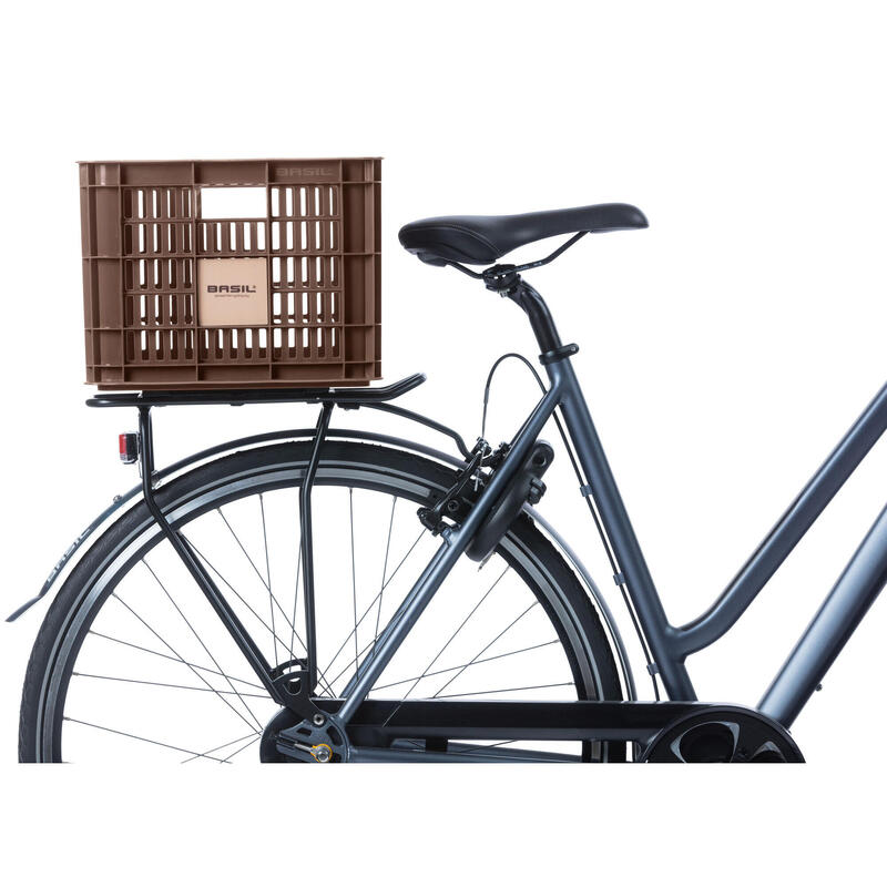 Gerecyclede fietskrat Crate M 29.5 liter 35 x 45 x 25 cm - brown