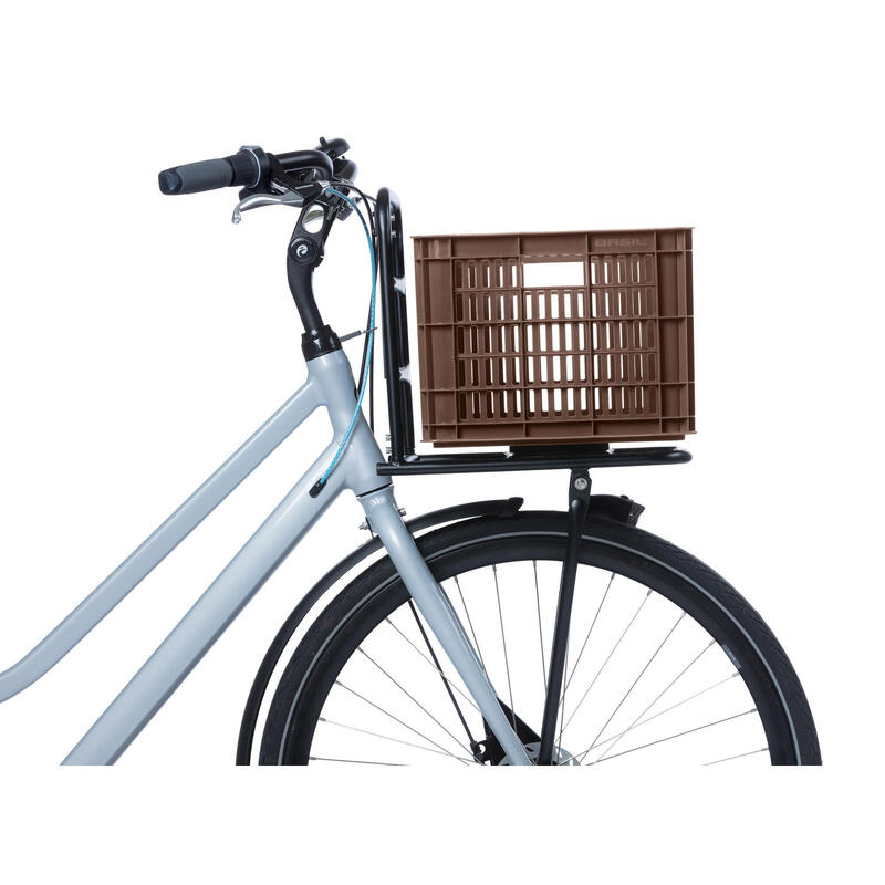 Caisse à vélo recyclée Caisse M 29,5 litres 35 x 45 x 25 cm - marron