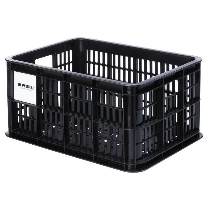 Caisse à vélo recyclée Crate S 17,5 litres 29 x 39 x 20 cm - noire