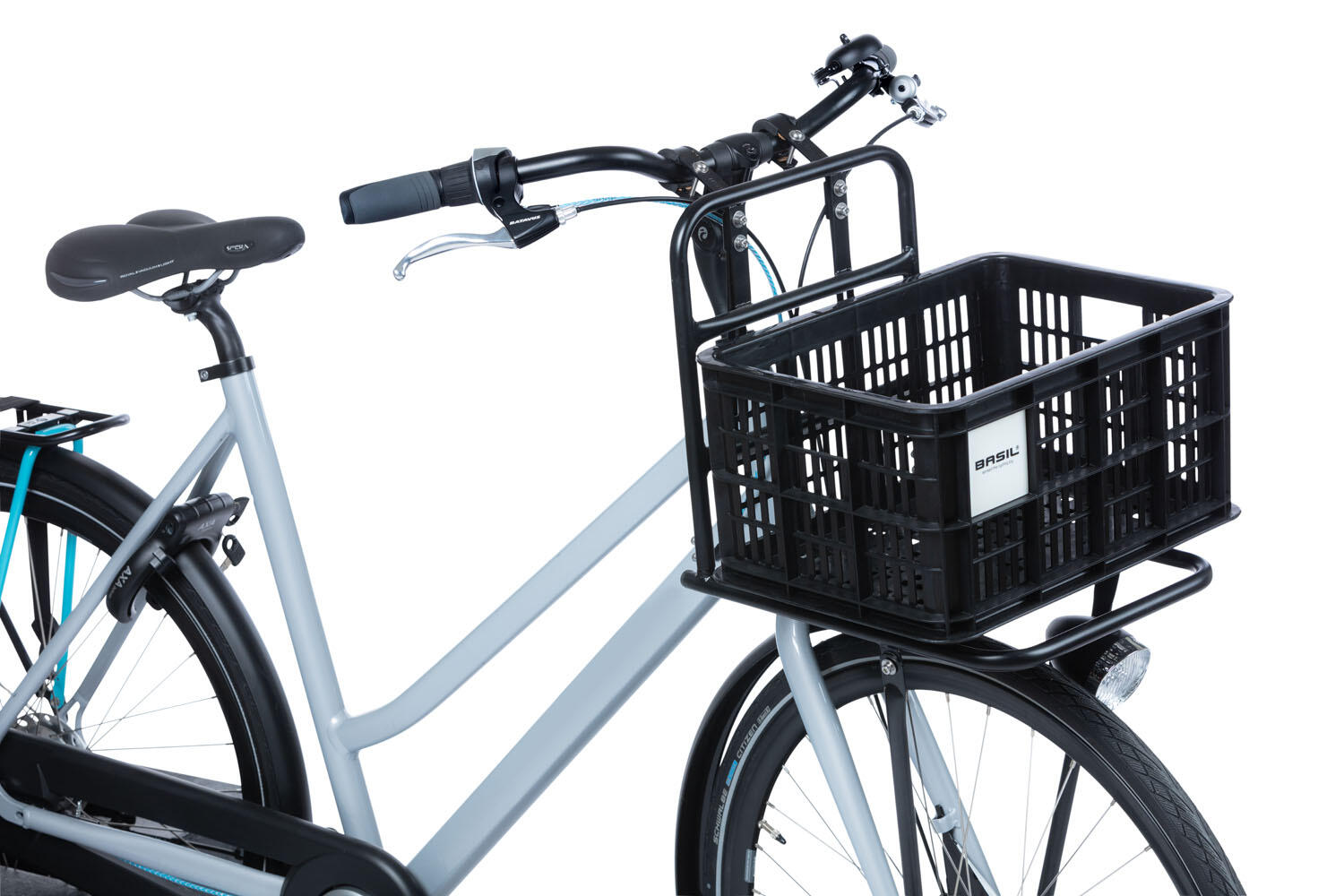 Caisse à vélo Basil l plastique recyclé mik 40 litres - noir BASIL Caisse à vélo Basil l plastique recyclé mik 40 litres - noir BASIL