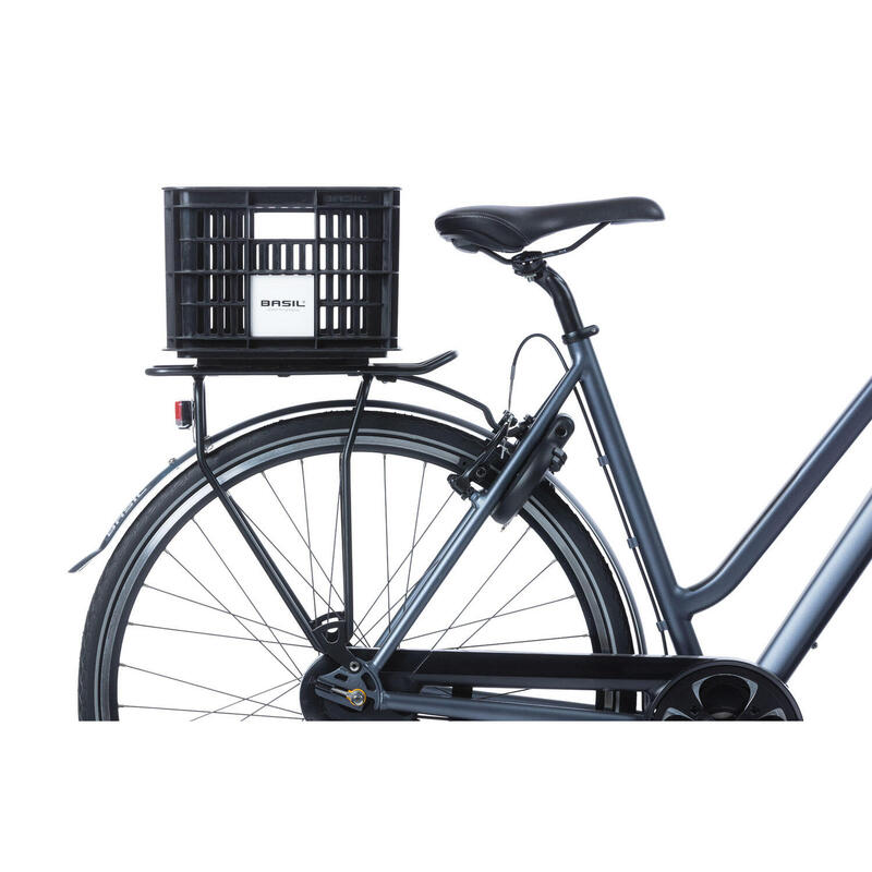 Caisse à vélo recyclée Crate S 17,5 litres 29 x 39 x 20 cm - noire