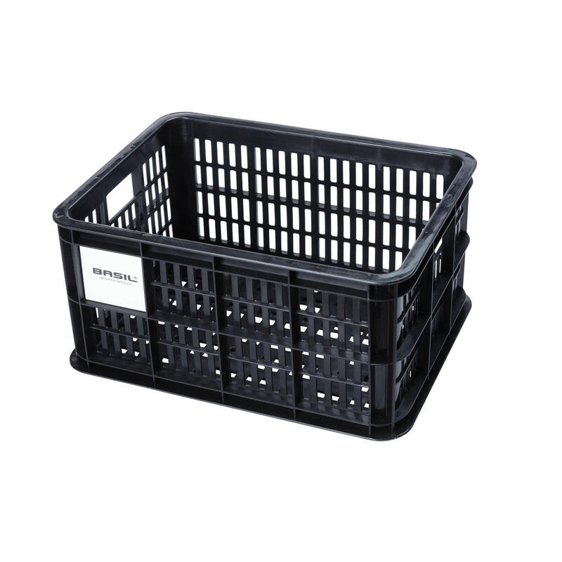 Caisse à vélo recyclée Crate S 17,5 litres 29 x 39 x 20 cm - noire