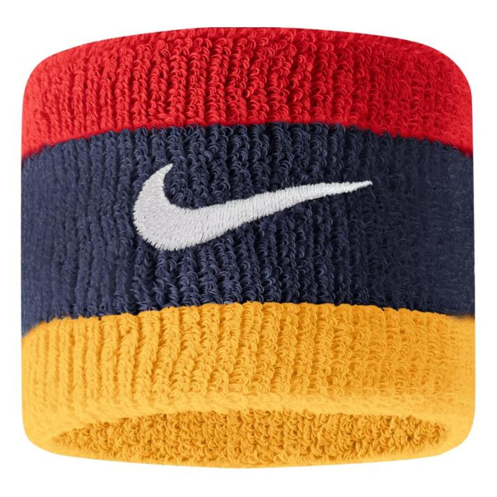 Frotka tenisowa Nike Swoosh Wristbands pomarańczowa