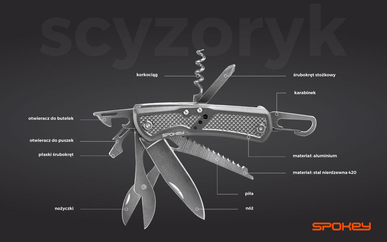 Scyzoryk wielofunkcyjny Spokey STING 6/7