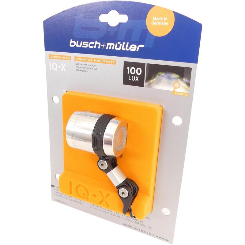 Feu avant de vélo IQ-X, argenté