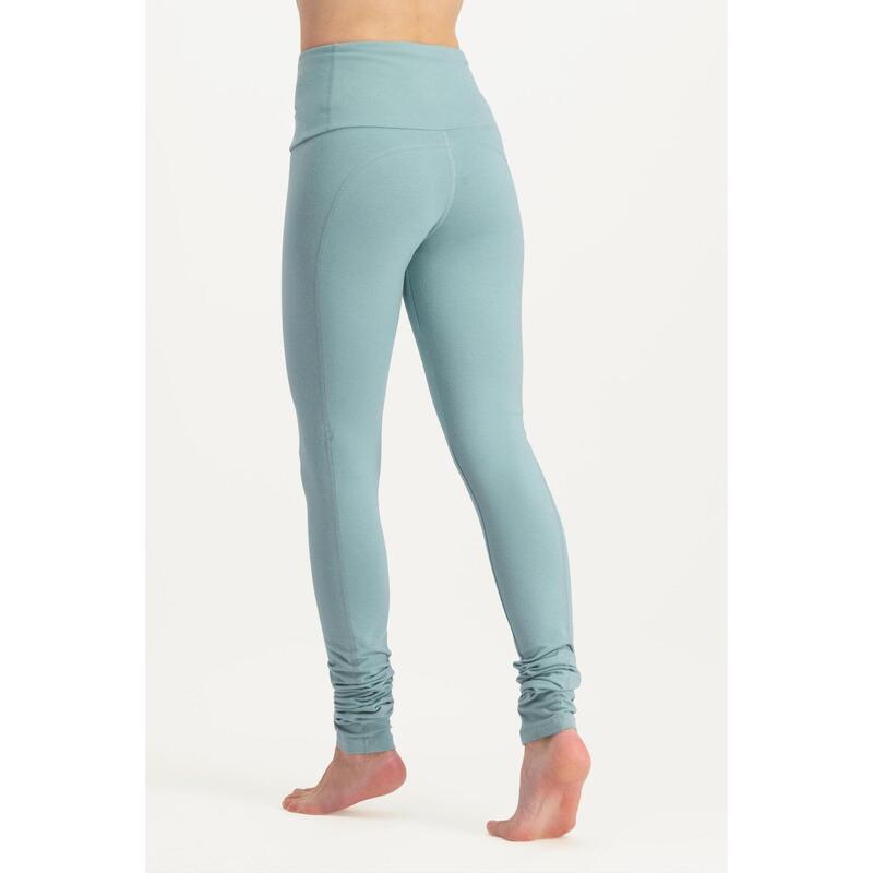 Gaia - Yoga High-waist legging van Biologisch katoen  - Emerald