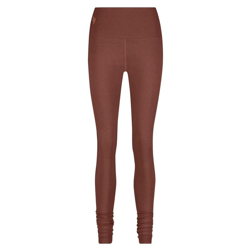 Satya - High-waist legging van bamboe & biologisch katoen - Hibiscus - Mocca