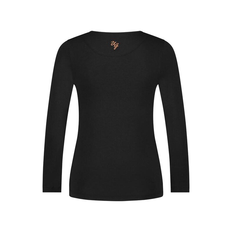 Zora Longsleeve Yoga Top - Urban Black