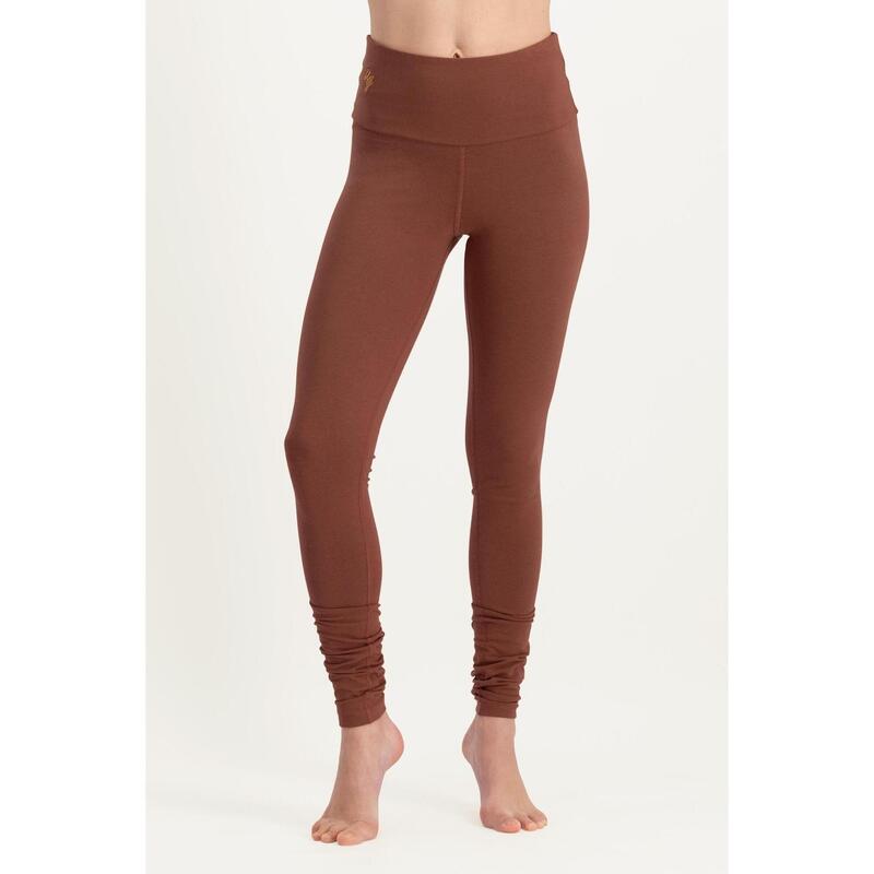 Satya - High-waist legging van bamboe & biologisch katoen - Hibiscus - Mocca