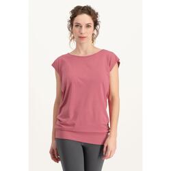 Loose fit Asana Yoga Tee - Hibiscus