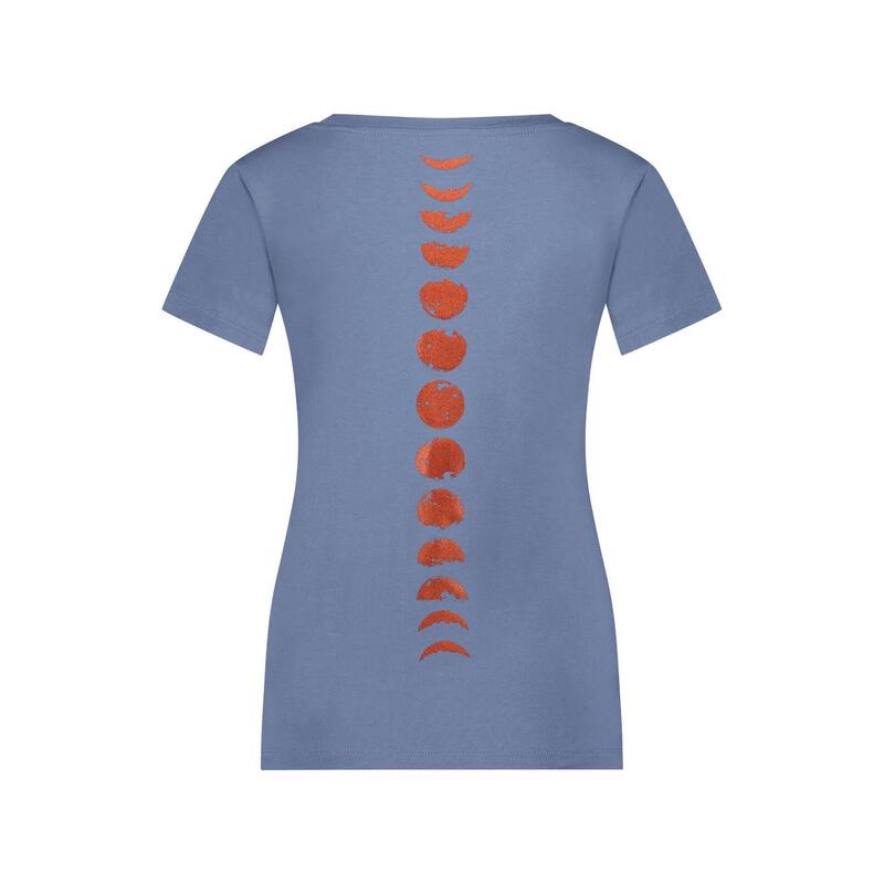 T-shirt de yoga Luna phase de lune - Opale