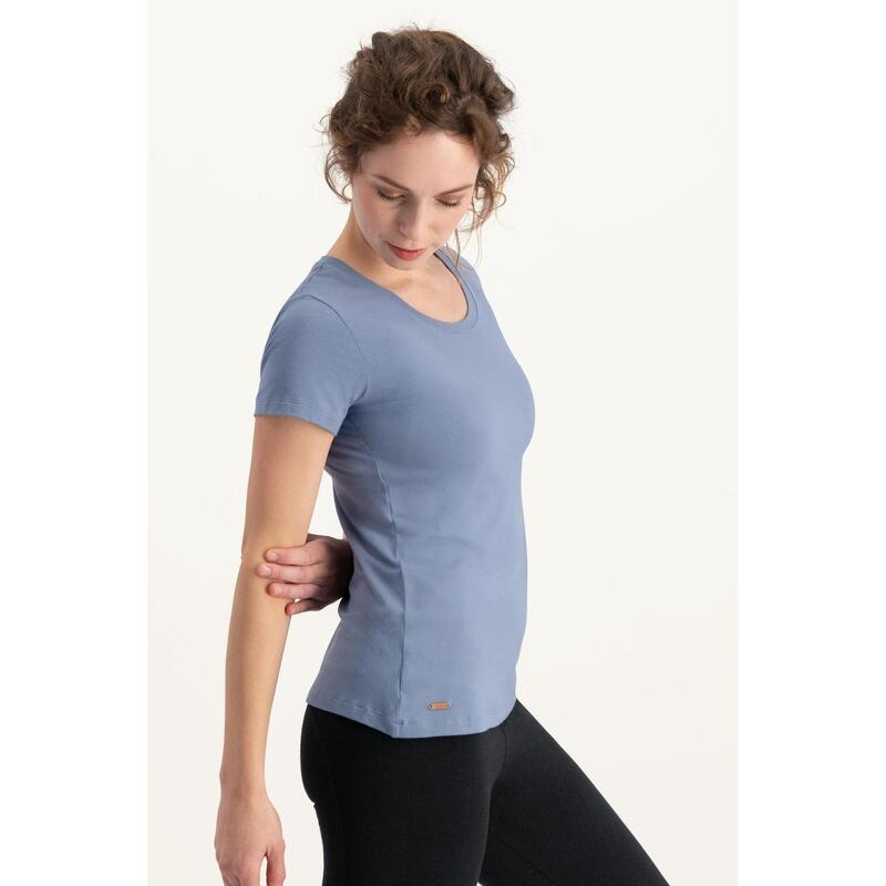 T-shirt de yoga Luna phase de lune - Opale