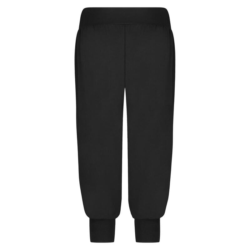 Wijde yoga harem broek Isa - Urban Black