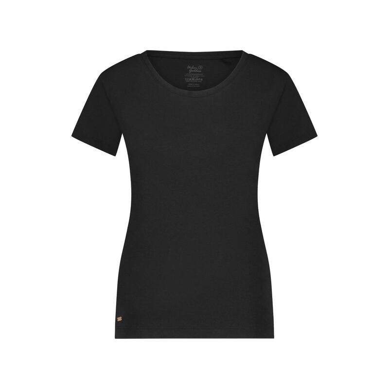 T-shirt de yoga Luna phase de lune - Noir