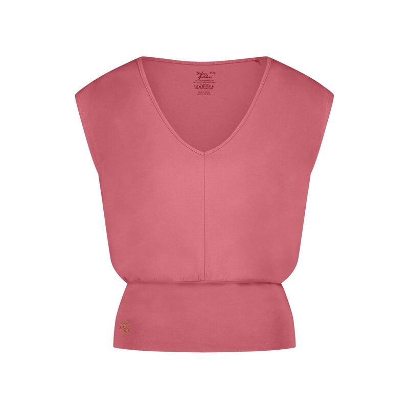 Mooie loose fit Yoga Top Mula - Hibiscus