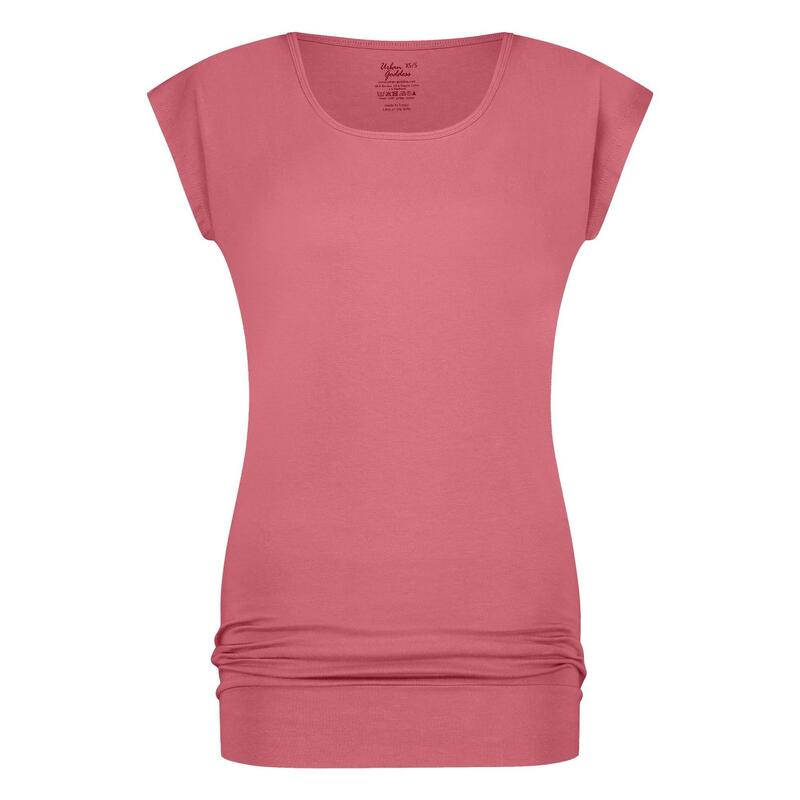 T-shirt de yoga couple ample Asana  - HIbiscus