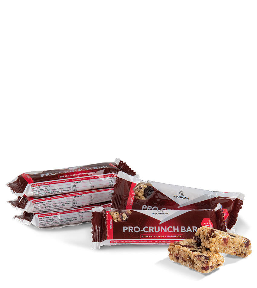 NEAPHARMA Energy Bar Muesli voor langdurige energie • Vegan •33 koolhydraten • 12x40g