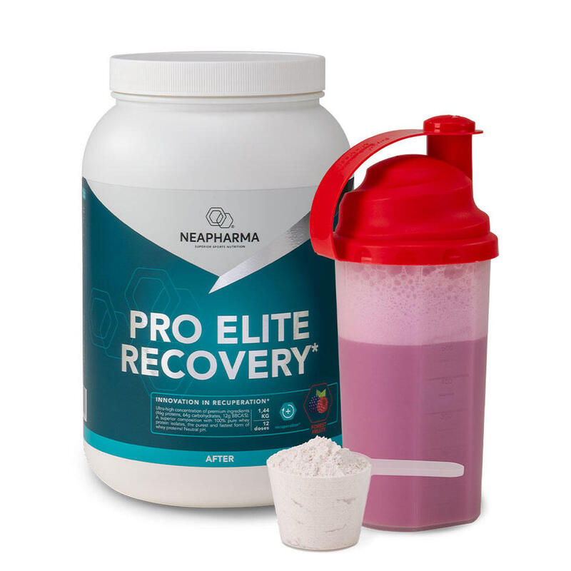 Recovery shake 58gr proteïne, 1,44kg, Bosvruchten, Spierherstel, conditieopbouw