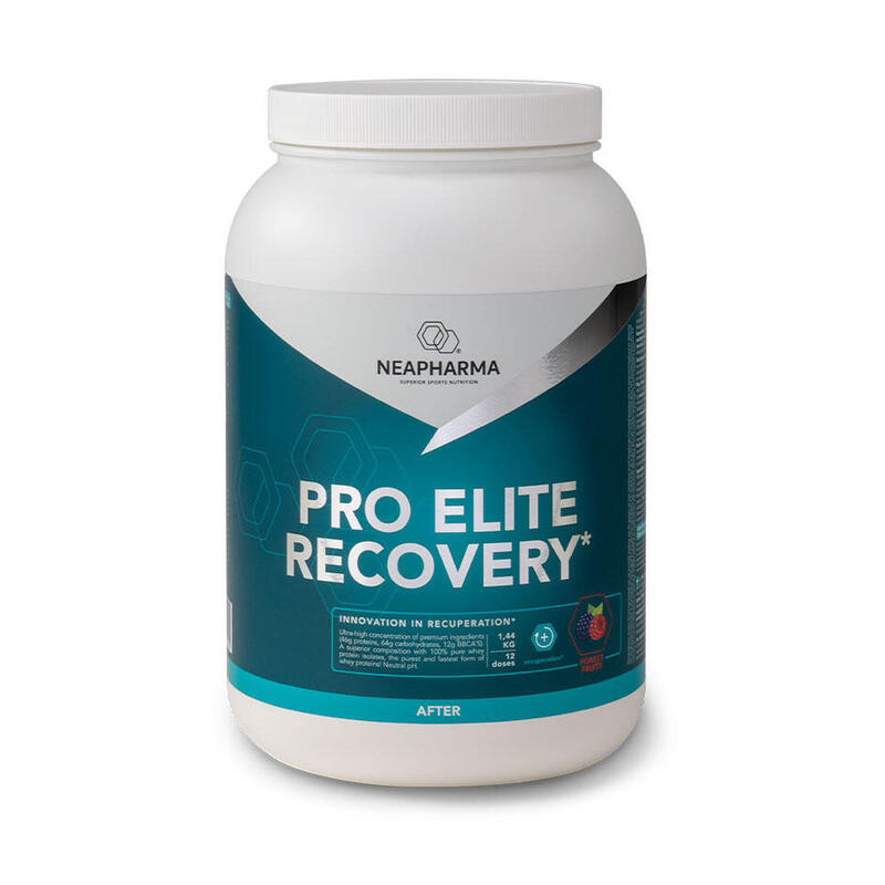 Recovery shake 58gr proteïne, 1,44kg, Bosvruchten, Spierherstel, conditieopbouw